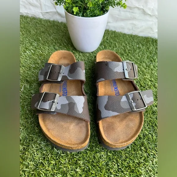 Birkenstock Arizona SOFT FOOTBED Camouflage Sandals Size 37 US 7 women
