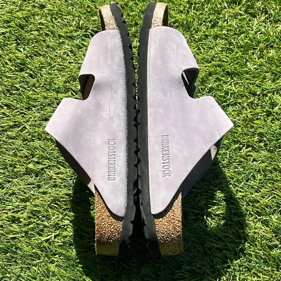 Birkenstock Arizona Soft Footbed Nubuck Leather Sandals