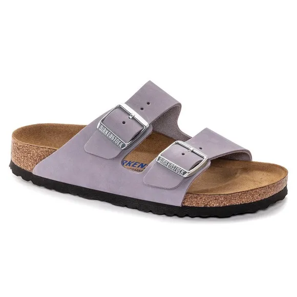 Birkenstock Arizona Soft Footbed Nubuck Leather Sandals