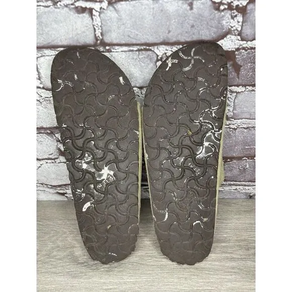Birkenstock Arizona SOFT FOOTBED Beige Suede Leather Sandals Women Sz 40EU/9M US