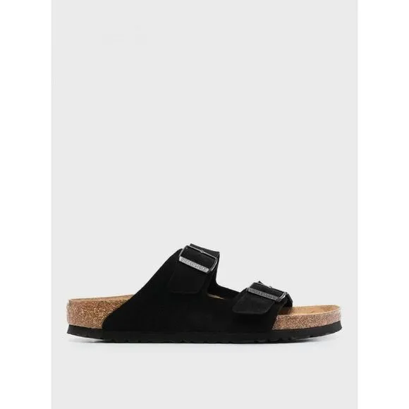 Birkenstock Arizona Suede Sandals Men Black