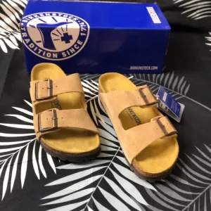 Birkenstock Arizona Suede Sandals Women's Narrow Latte Cream