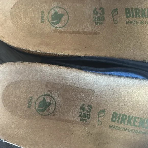 Birkenstock Arizona Vegan Synthetik - Desert Dust Indigo Blue Navy Blue Sandals
