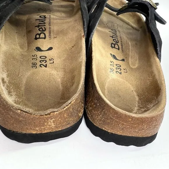 Birkenstock Betula Grace Slip On Two Strap Sandals 36/US 5 Narrow