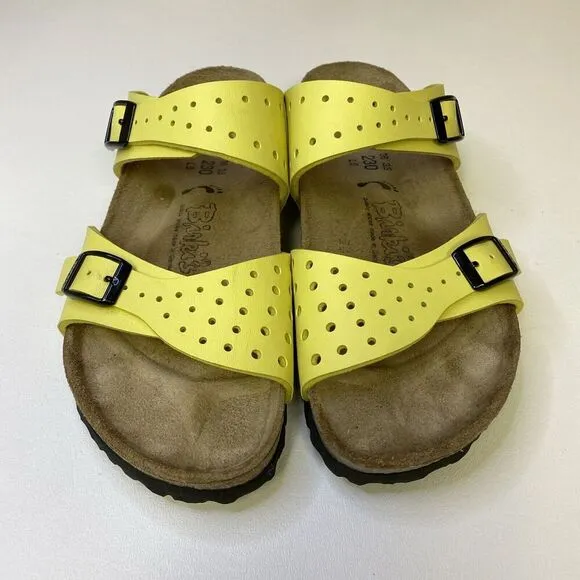 Birkenstock Birki’s Freeport 2 Strap Adjustable Sandals Yellow US 5-5.5 EU 36