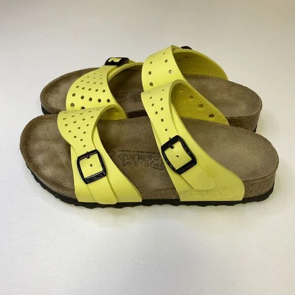Birkenstock Birki’s Freeport 2 Strap Adjustable Sandals Yellow US 5-5.5 EU 36