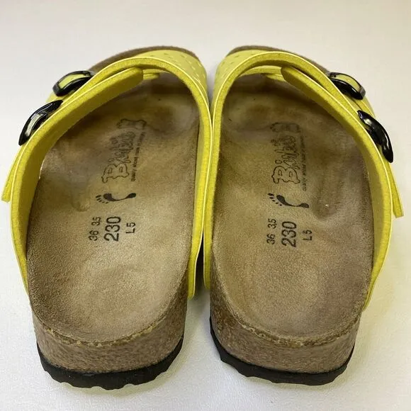 Birkenstock Birki’s Freeport 2 Strap Adjustable Sandals Yellow US 5-5.5 EU 36