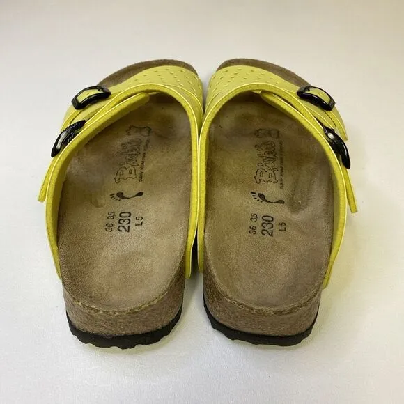 Birkenstock Birki’s Freeport 2 Strap Adjustable Sandals Yellow US 5-5.5 EU 36