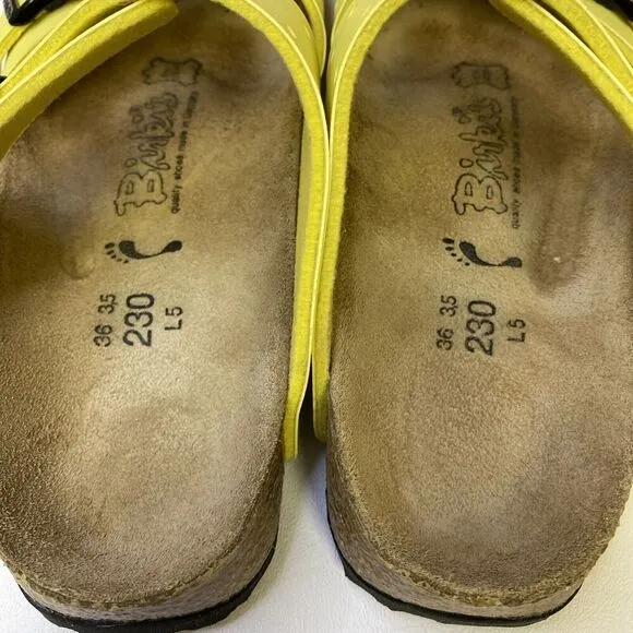 Birkenstock Birki’s Freeport 2 Strap Adjustable Sandals Yellow US 5-5.5 EU 36