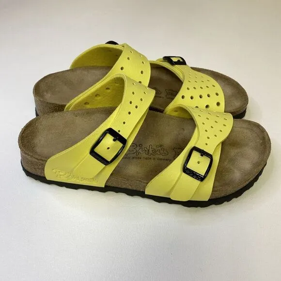 Birkenstock Birki’s Freeport 2 Strap Adjustable Sandals Yellow US 5-5.5 EU 36