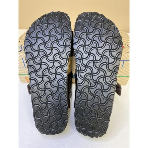 Birkenstock Birki’s Madura Brown Patent Leather Birko Flor Sandal US 5.5-6 EU 36
