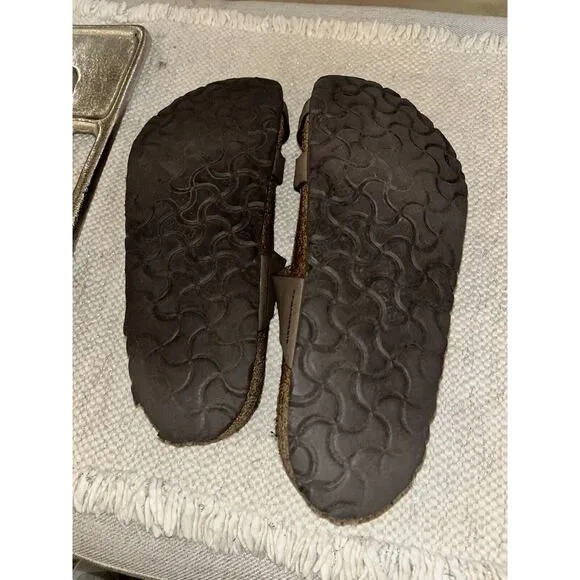 Birkenstock Birko Sandals Mocha Brown Medium Adjustable Straps Woman’s Size 9