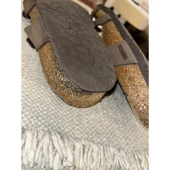 Birkenstock Birko Sandals Mocha Brown Medium Adjustable Straps Woman’s Size 9