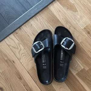 Birkenstock Black Madrid Big Buckle sandals