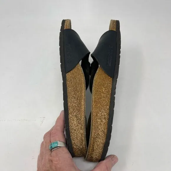 Birkenstock Black Madrid Slip On Birko Flor Slide Sandals Size 40