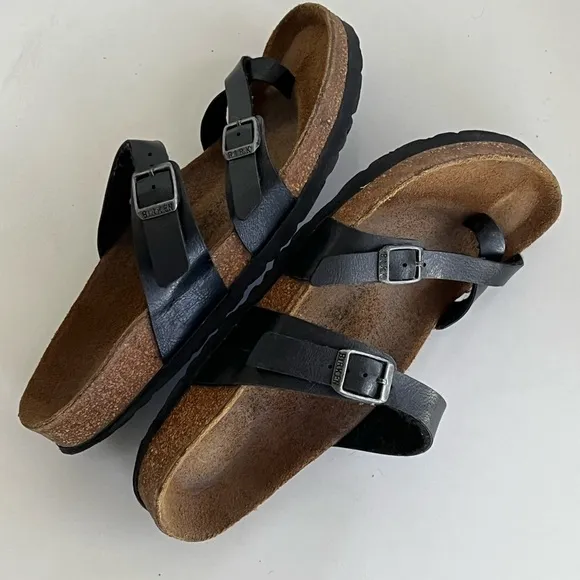 Birkenstock Black Mayari Toe Sandals Size EU 38 / US 7 R