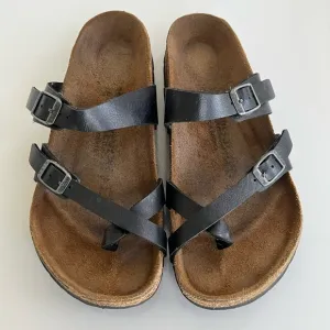 Birkenstock Black Mayari Toe Sandals Size EU 38 / US 7 R