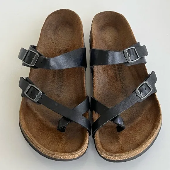 Birkenstock Black Mayari Toe Sandals Size EU 38 / US 7 R