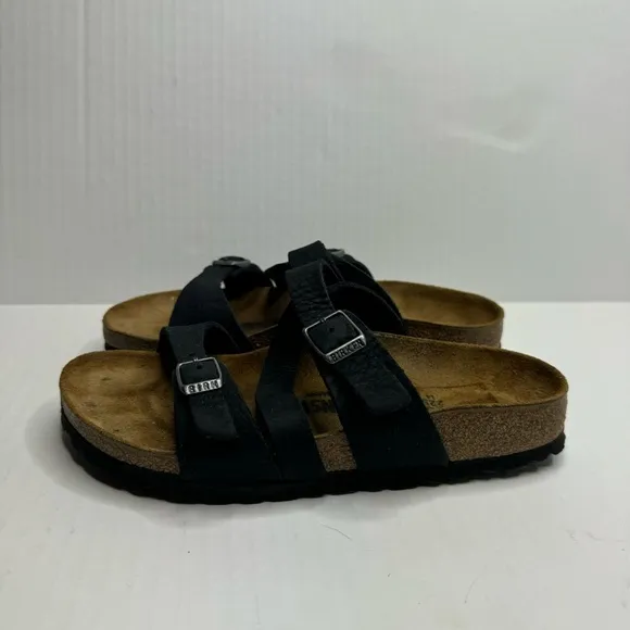 Birkenstock Black Salina‎ Birko-Flor Sandals