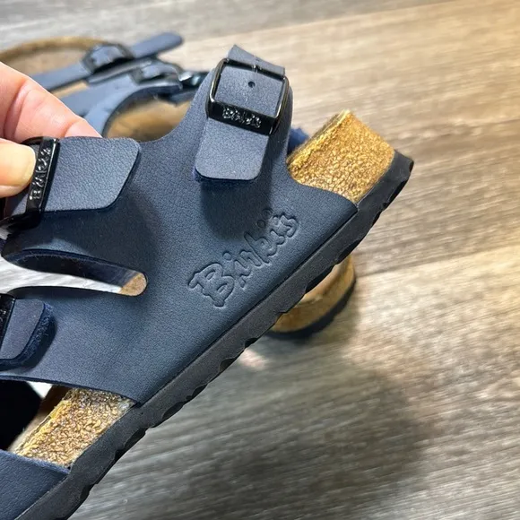 Birkenstock blue navy Strappy Sandals woman’s size 38 (b77)