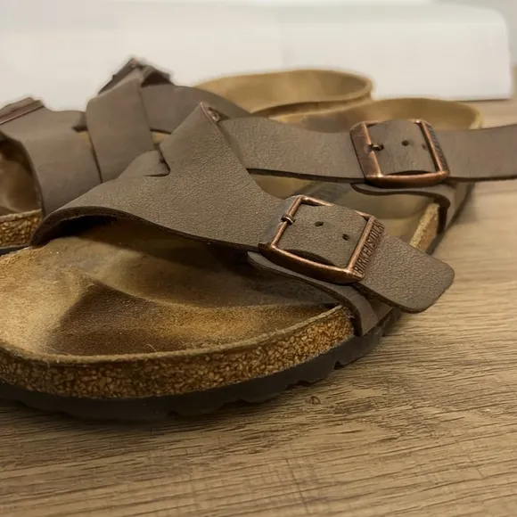 Birkenstock Brown Double Strap Sandals sz L 10
