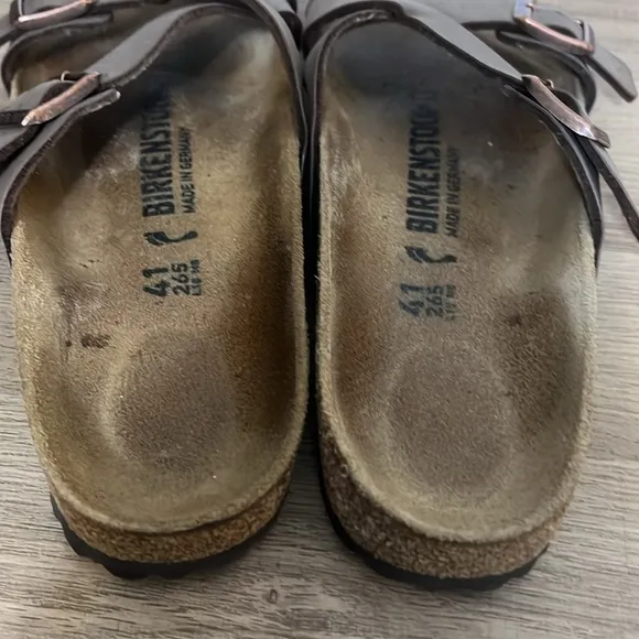 Birkenstock Brown Double Strap Sandals sz L 10
