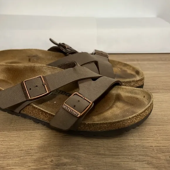 Birkenstock Brown Double Strap Sandals sz L 10