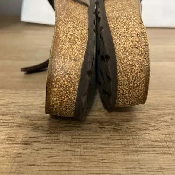 Birkenstock Brown Double Strap Sandals sz L 10