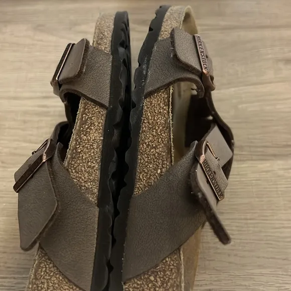 Birkenstock Brown Double Strap Sandals sz L 10