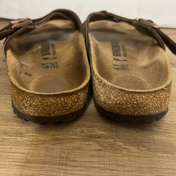Birkenstock Brown Double Strap Sandals sz L 10