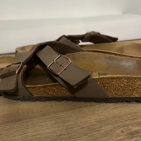 Birkenstock Brown Double Strap Sandals sz L 10