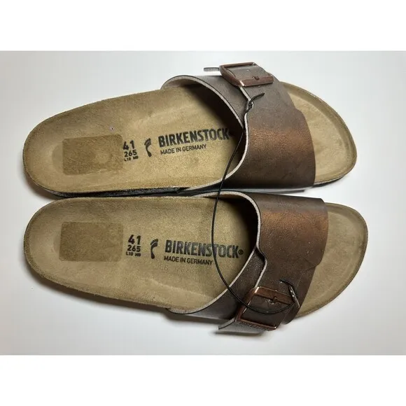 Birkenstock Catalina Birko-Flor Graceful Taupe Sandals EU 41 US W10/M8 NARROW