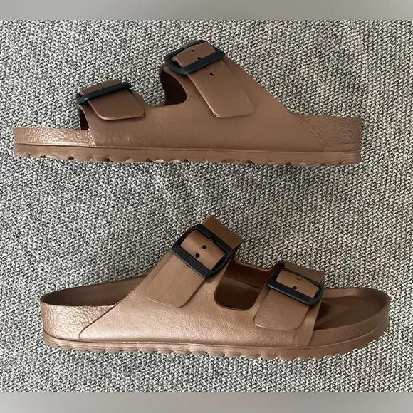 Birkenstock Copper Metallic Sandals with Adjustable Straps- NWOT. M8/L10