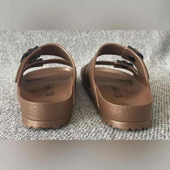 Birkenstock Copper Metallic Sandals with Adjustable Straps- NWOT. M8/L10