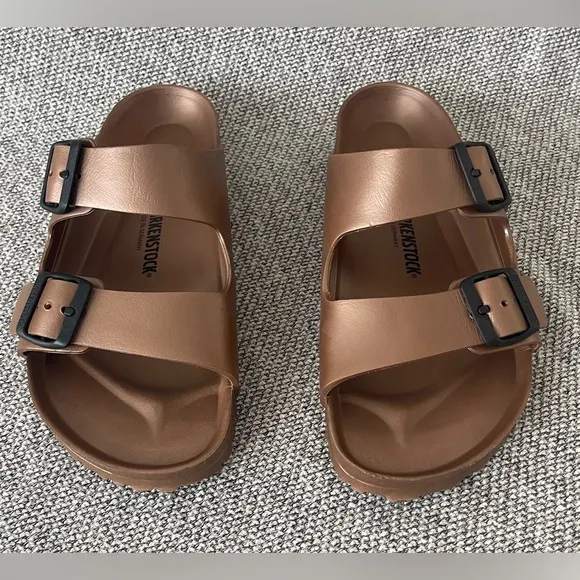 Birkenstock Copper Metallic Sandals with Adjustable Straps- NWOT. M8/L10