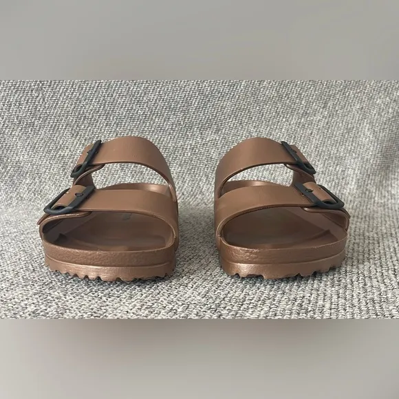 Birkenstock Copper Metallic Sandals with Adjustable Straps- NWOT. M8/L10