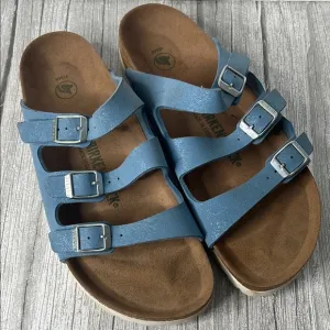 Birkenstock Florida Blue Triple Strap Sandals
