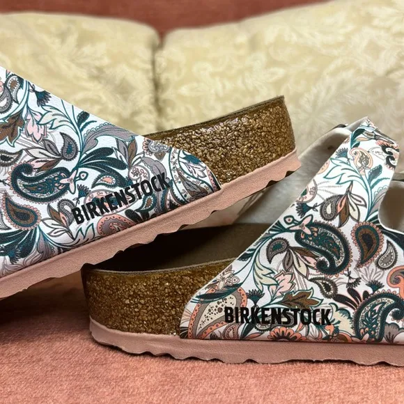 Birkenstock Florida Fresh Vegan Flower sandals, size 8 women (39euro) NWT