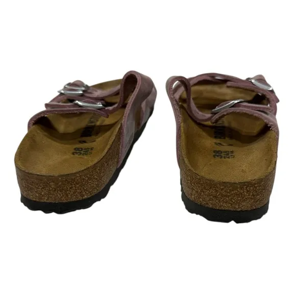 Birkenstock Franca Lavender Oiled Leather Mules Sandals Like NWOT Unique L7 M5