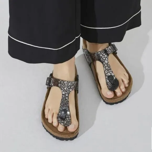 Birkenstock Gizeh Birko-Flor- Metallic Stones