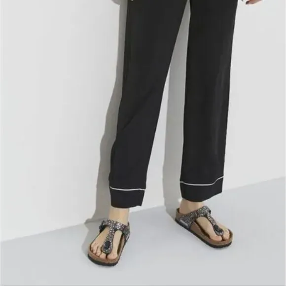 Birkenstock Gizeh Birko-Flor- Metallic Stones