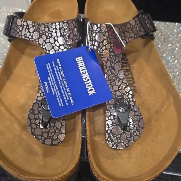 Birkenstock Gizeh Birko-Flor- Metallic Stones