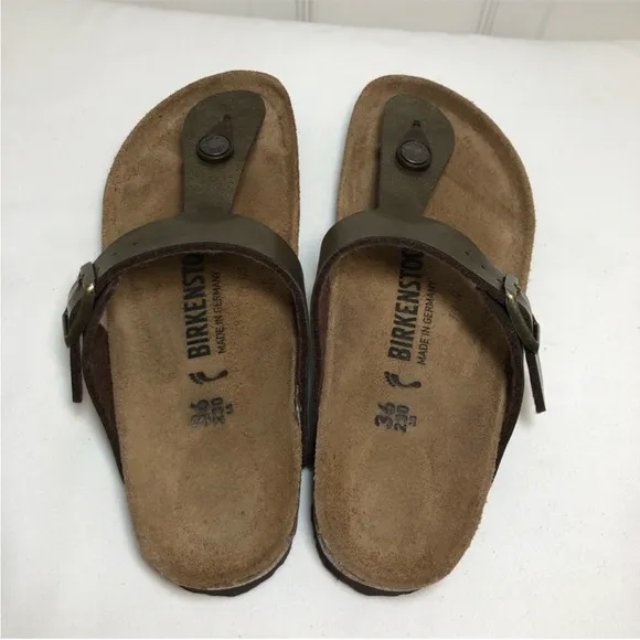 BIRKENSTOCK Gizeh Birko-Flor Women’s Adjustable Tong Sandals 36= 5 - 5.5
