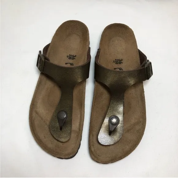 BIRKENSTOCK Gizeh Birko-Flor Women’s Adjustable Tong Sandals 36= 5 - 5.5