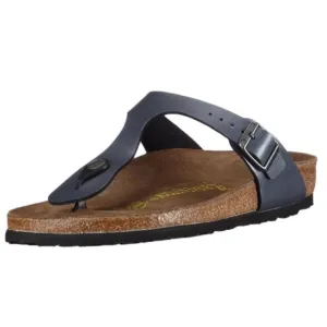 BIRKENSTOCK GIZEH Metallic Onyx Birko-Flor Thong Sandals Women's 37 US 6-6.5