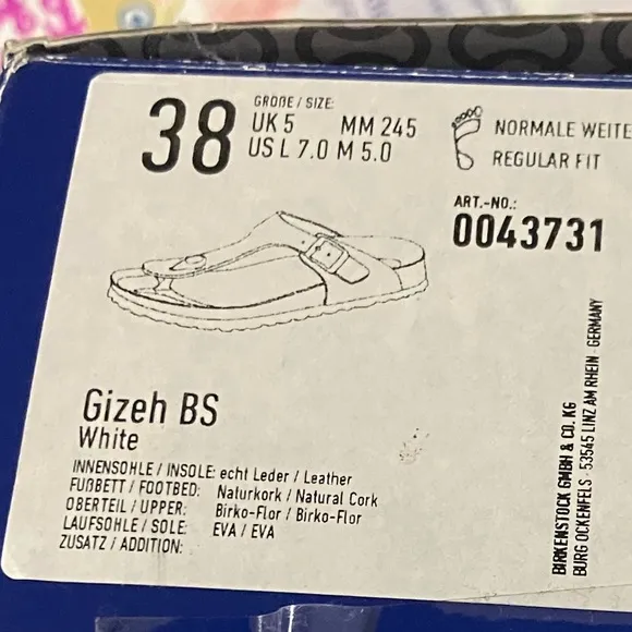 Birkenstock Gizeh Sandals - White
