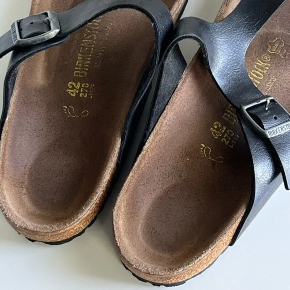 Birkenstock Gizeh Women’s Thong Sandals Black Size 42 / 11 Regular Width