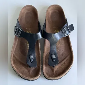 Birkenstock Gizeh Women’s Thong Sandals Black Size 42 / 11 Regular Width