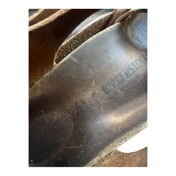 Birkenstock Kumba Womens 8 Sandals Brown Ankle Strap Leather Strappy EU 41