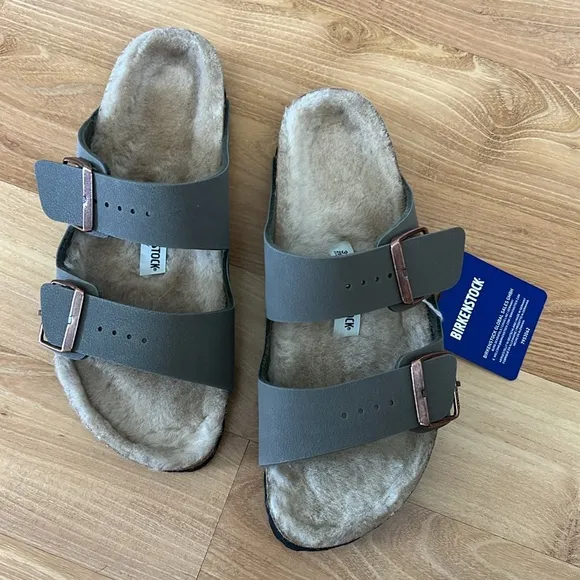 Birkenstock Lambskin-/Shearing Lined Sandals
